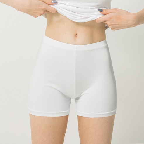 매일매일이 산뜻해지는 마법, 테라우드 코튼 소프트 스판 3부 속바지 흰색속바지