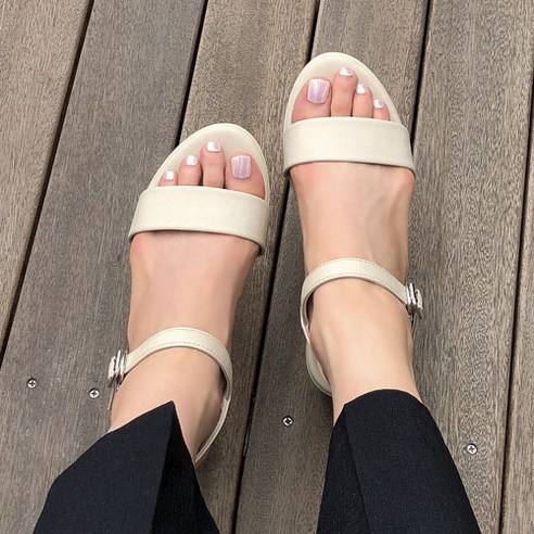 분홍코끼리 여성용 감동착화 가보시 통굽샌들 7cm