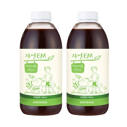 에버미라클 자연 EM 활성액, 500ml, 2개