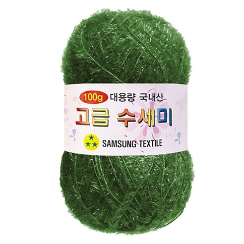 yarna 대용량 고급 수세미 100g, 141초록빛카키, 1개