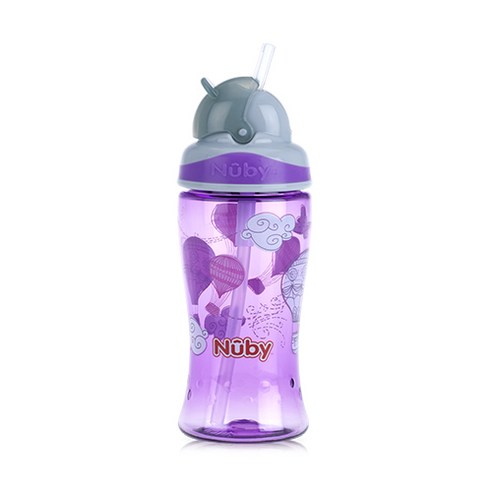 누비 트라이탄 티티 키즈 빨대컵 360ml 1288, 꿈꾸는풍선(퍼플), 1개
