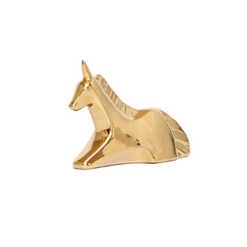 파라다이소 돈 들어오는 황금 조각상 인테리어 동물 장식품, 유니콘