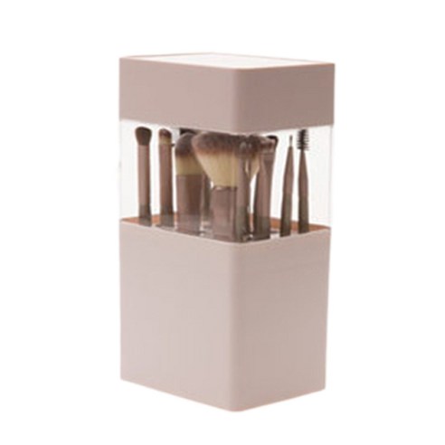 제노윈 화장대 브러쉬꽂이 보관함 – 화이트색, 1개 다이소화장품정리함