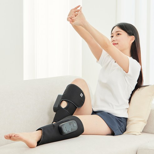 에르고바디 에어커버핏 - 온열 기능과 각도조절 가능한 무선 공기압 발 다리 안마기