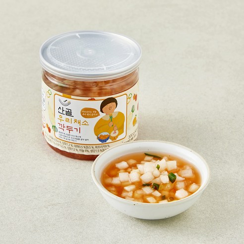 에코맘의산골이유식 우리채소 깍두기, 300g, 1개