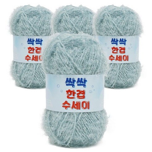 쎄비 싹싹 수세미 뜨개실 80g 4p, 355 인디티파니