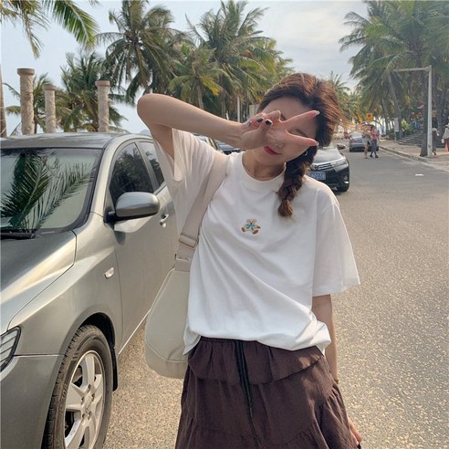 女式短袖Tee 短袖Tee 女式短袖Tee 女式短袖Tee 素色T卹 素色短袖Tee 2件短袖Tee 彩色 彩色素色Tee 彩色素色Tee