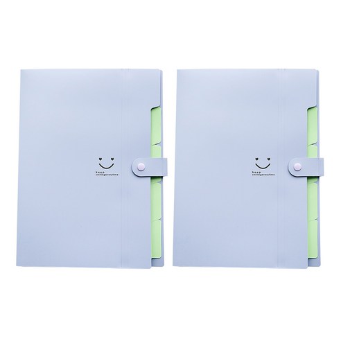 알로데 스마일 캔디 파일 케이스 32.4 x 23.6 x 1.9 cm, TYPE07 퍼플, 2개