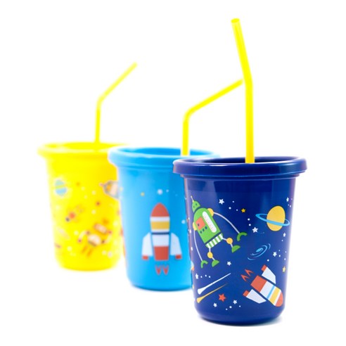 스케이터 코스믹스타 빨대컵 세트 320ml x 3종 SIH3ST, 혼합색상, 1세트