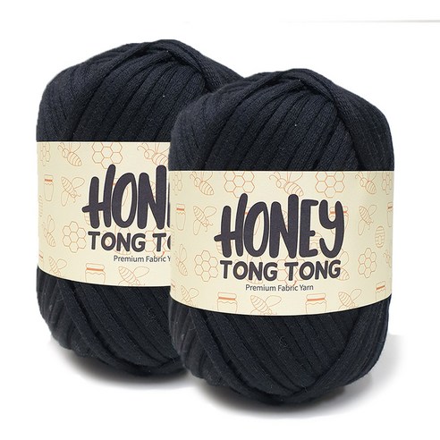 니뜨 허니 통통 뜨개실 100g x 2p, 128 블랙