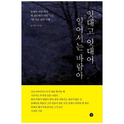 잇대고 잇대어 일어서는 바람아:동해안 바람 따라 옛 절터에서 머문 시간 7번 국도 절터 기행, 디앤씨, 박시윤, 박시윤