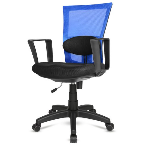 체어포커스 바른자세 메쉬 고급형 대요추형 블랙바디 의자 MW700, 블루