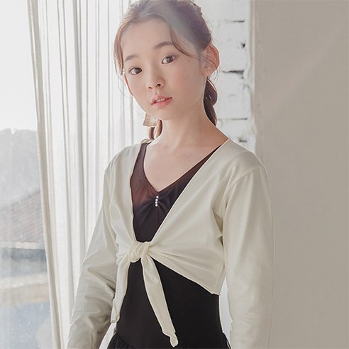 삐에아떼르 여아용 면 발레가디건