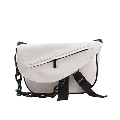 JCP 엣지 컷 캔버스 숄더백