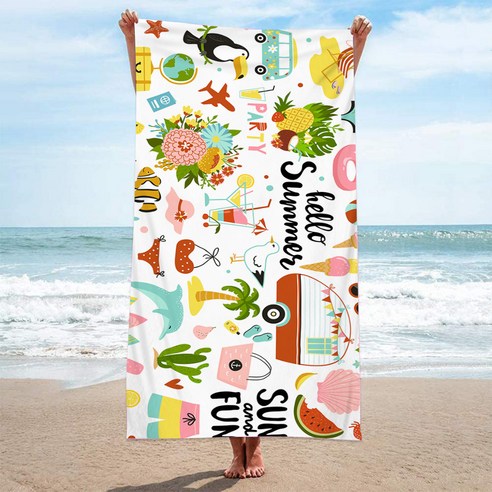 소니오 언더더씨 매트 비치타월 TYPE04 80 x 160 cm, 1개