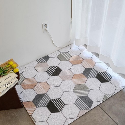 홈아트 인테리어 패턴코일 발매트 120 x 100 x 1.5 cm, 뉴15, 1개