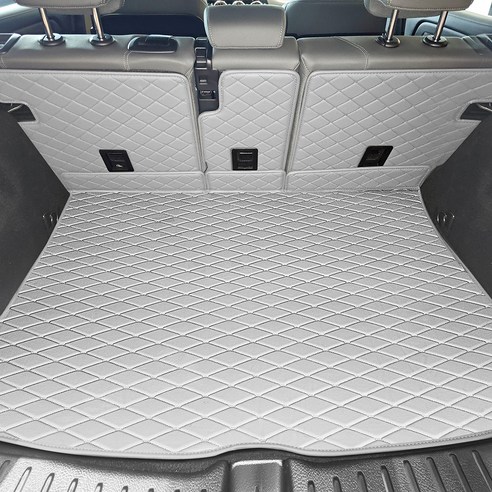 비비키 프리미엄 트렁크 바닥 + 등받이 매트 세트, 샌드베이지, 벤츠 EQE X294 SUV 2023년형~