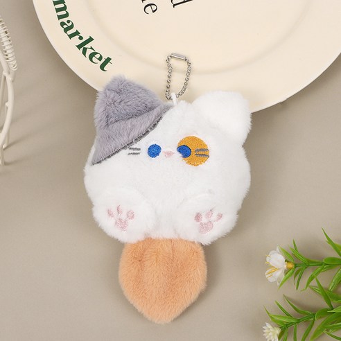 엘쏘 뽀송이 고양이 크로스백 인형 키링