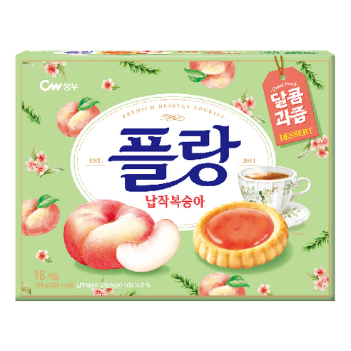 청우식품 플랑 납작복숭아, 160g, 1개
