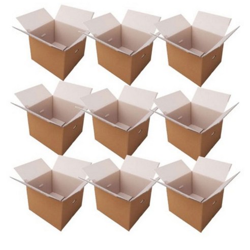 우체국택배 규격박스 6호, 9개