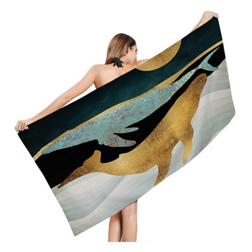 추상화 배경 문썬 아트 프린팅 비치타월 70 x 35 cm, 26, 1개