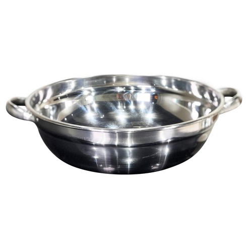 반도스텐 27종 스텐 복 전골 냄비 4호 하, 지름 270mm x 높이 77mm, 1개