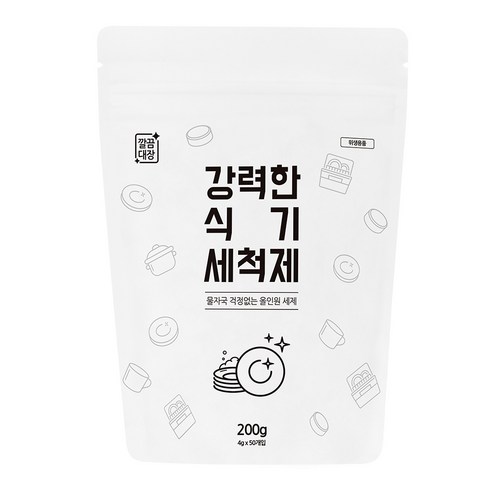 깔끔대장 강력한 식기 세척제 50p, 200g, 1개