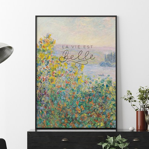 RYMD 모네 monet life is beautiful 메탈 액자, 블랙 - 최저가 알림ㆍ특가 할인ㆍ가격비교 - 역대가