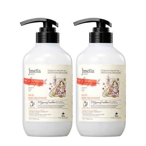 제이멜라 인 프랑스 디즈니 스프링 애플 헤어 트리트먼트, 2개, 500ml