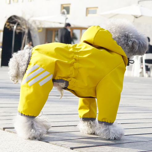 파스텔독 강아지 우비 레인코트 올인원, 옐로우이라는 상품의 현재 가격은 10,200입니다.