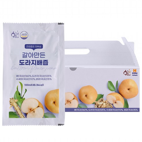 갈아만든 도라지배즙 어른용, 100ml, 30개
