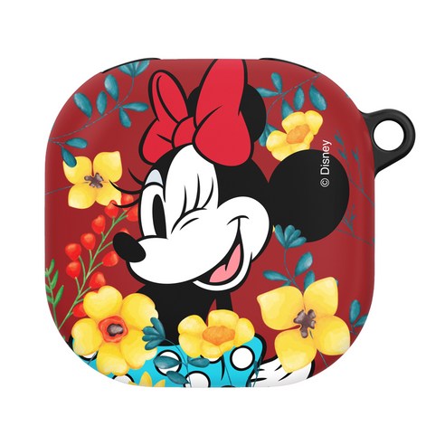 디즈니 플라워 하드 갤럭시 버즈2 프로 / 버즈2 / 버즈 프로 / 버즈 라이브 케이스, 미니 마우스
