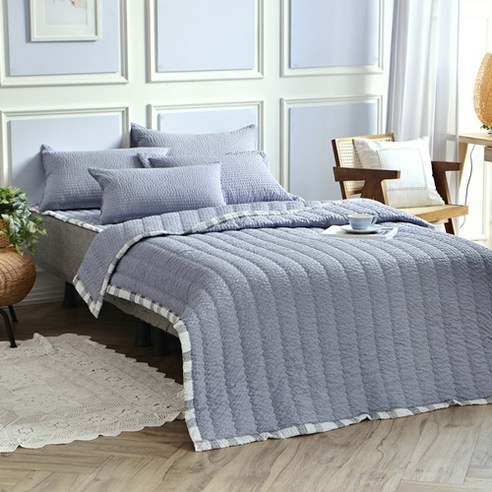 파스텔선염 시어서커 여름 선염 심플 이불패드세트