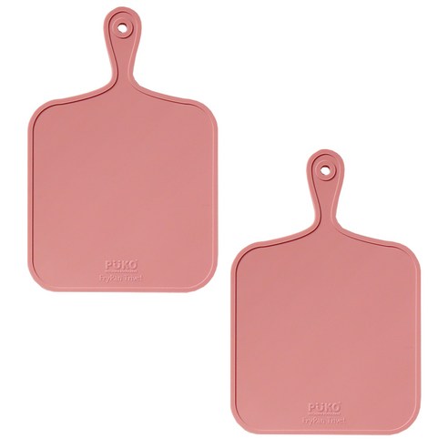 프라이팬 실리콘 냄비받침, 핑크, 2개