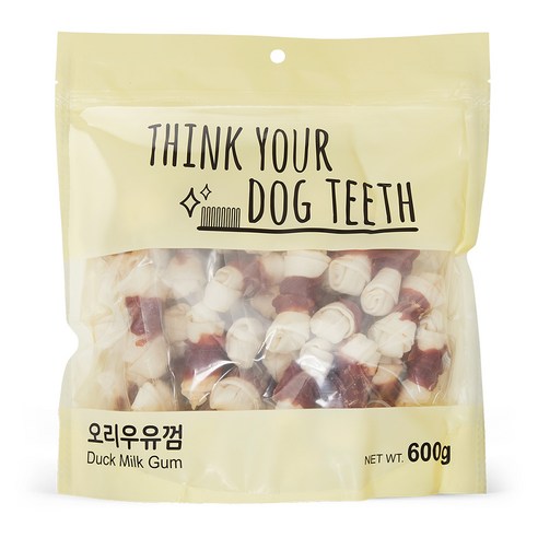 Think your dog teeth 강아지 본 껌 600g, 1개, 오리우유