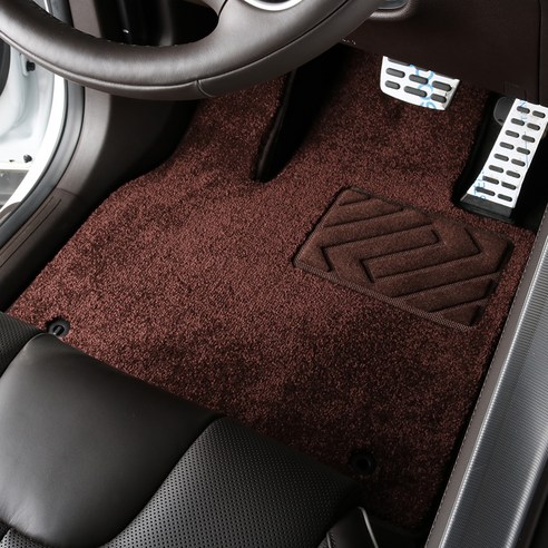 3W 에코라이너 패브릭 카매트 1 + 2열 세트, BMW X7 1세대 6인승 2019.6~, 다크브라운