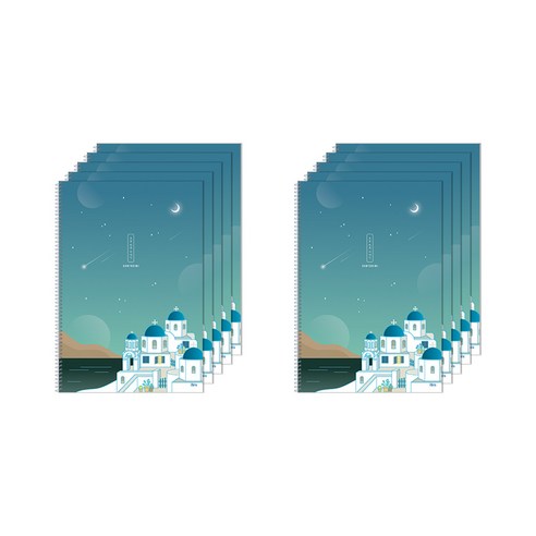 아이비스 오늘 하루 여행 슬림 원링 노트 11612, 산토리아, 10개