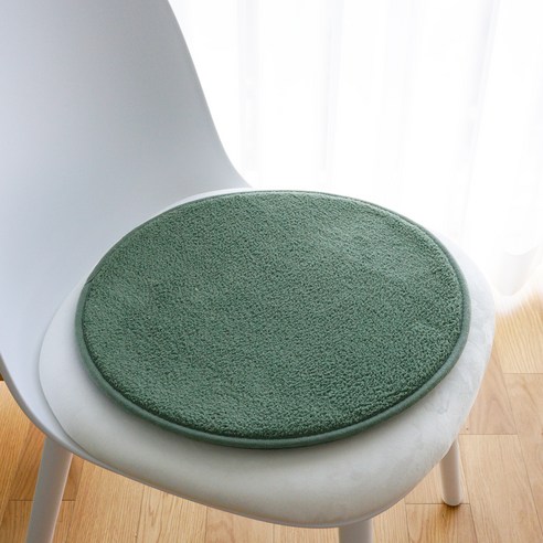편안한 휴식을 위한 최고의 선택: 인룸 플레인 소프트 의자 방석 원형