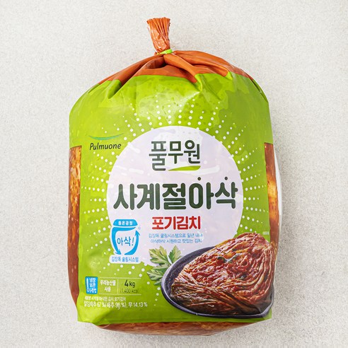 풀무원 사계절 아삭 포기 김치 – 정성 가득한 맛의 김치