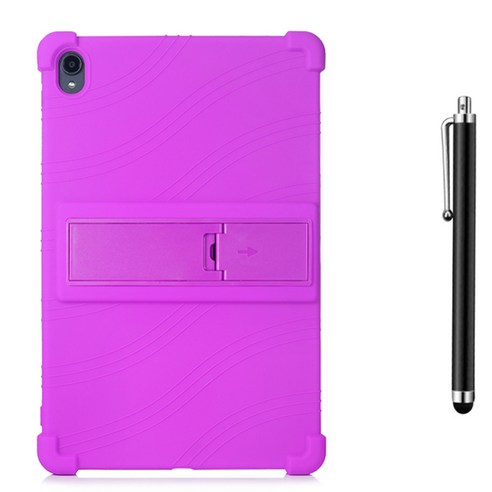 컬러 하우징 범퍼 거치대 케이스 TB-J606F/J606N /J606 + 터치펜, PURPLE