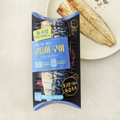 설래담 고등어구이, 1개, 85g