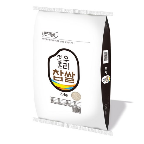 바른곡물 찹쌀, 20kg, 1개
