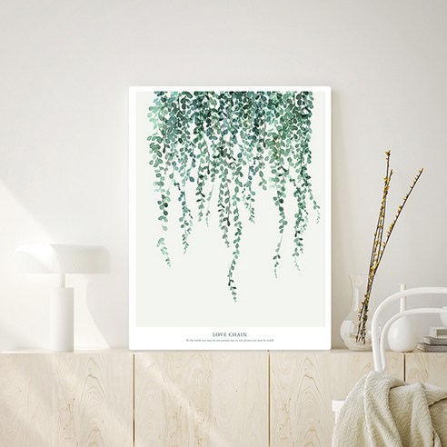 오홀리브 접이식 액자 테이블 대 80 x 60 x 27 cm, 러브체인