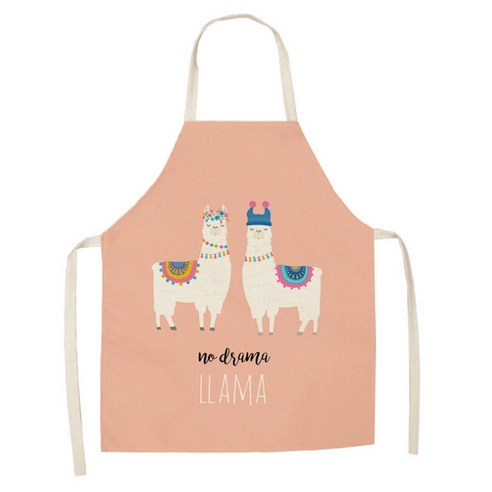 에이홉 알파카 일러스트 앞치마 68 x 55 cm, IT-08, 1개