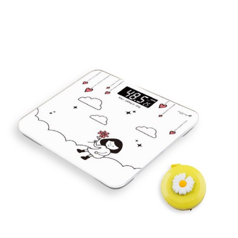 가정용 체중계 + 다이어트 줄자 세트, 타입5, T01, 1개
