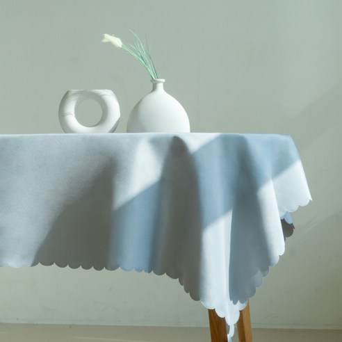 쉐리엘 깔끔한 구김방지 테이블보, 특특대(180 x 320 cm), 그레이, 1개