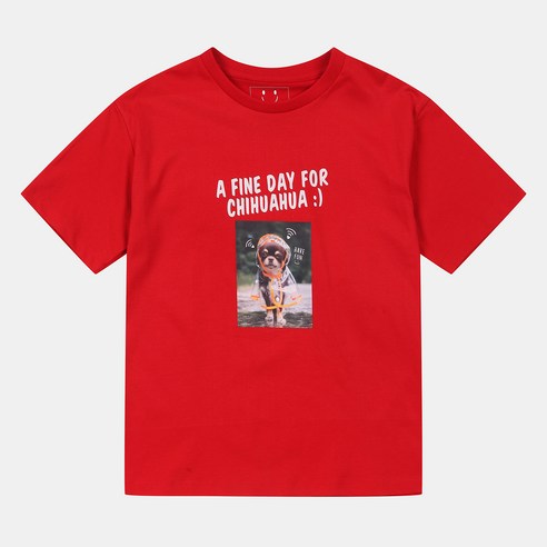 더데이걸 여아용 동물농장실사크롭 반팔 티셔츠 TGRP20303