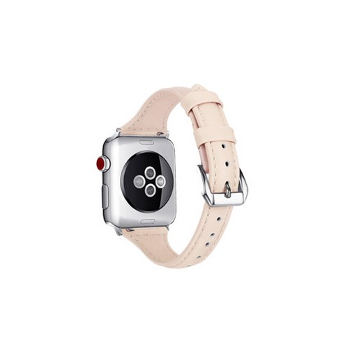 bob 애플워치 슬랜더 벨트버클 가죽 스트랩 밴드 42 / 44mm, 아이보리
