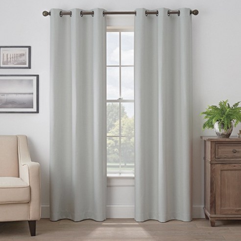 블루팩토리 무지 단색 암막커튼 BF127, 화이트