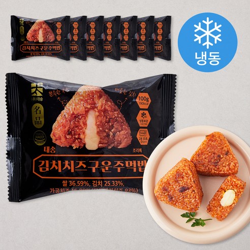 태송 김치치즈 구운 주먹밥 (냉동), 100g, 8개